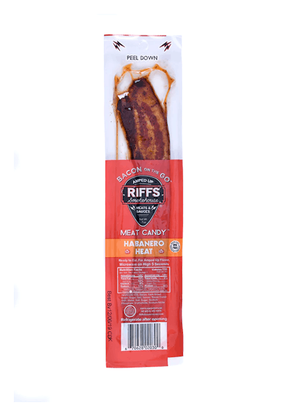 Riffs Bacon-on-the-Go Habanero Heat Bacon Strip