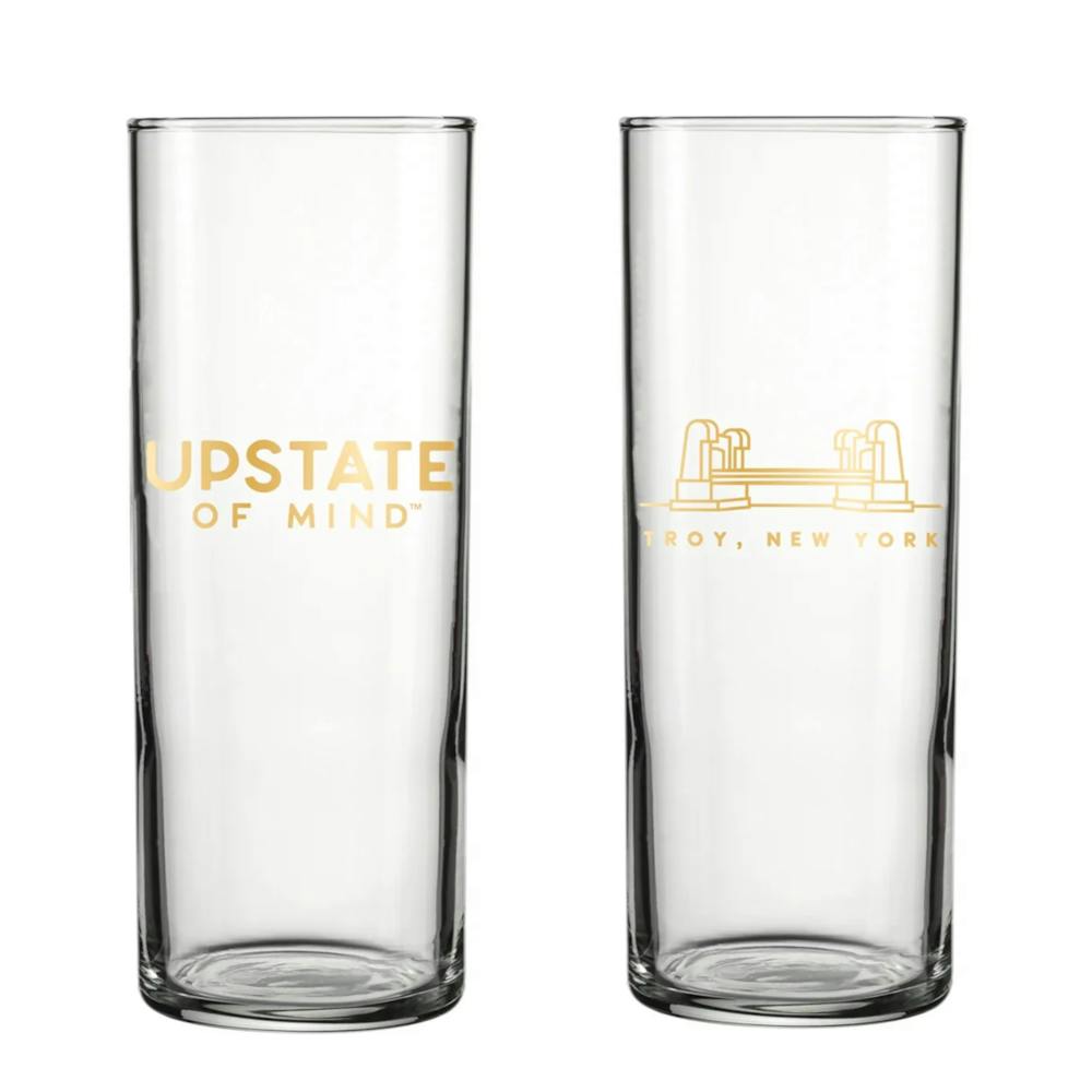 Upstate of Mind 12 oz Zombie Glass by Compas Life Beer Glasses