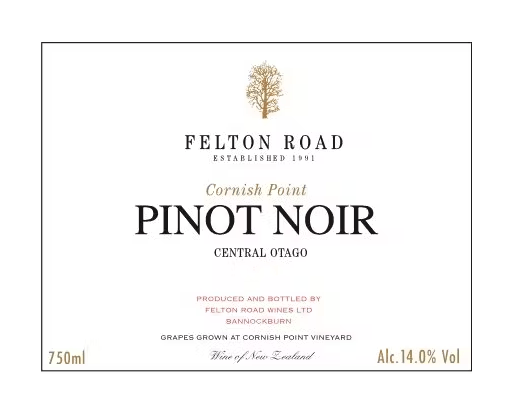 Felton Road 'Cornish Point' Pinot Noir 2021