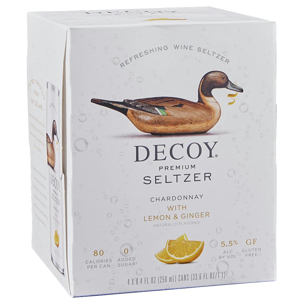Decoy Seltzer Chardonnay with Lemon & Ginger 4250ml Cans Can Wine