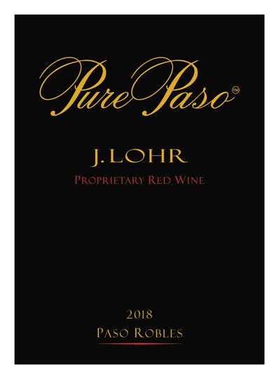 J Lohr Pure Paso Proprietary Red 2020