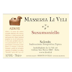 Masseria Li Veli 'Askos' Susumaniello Salento IGT 2021 image