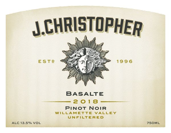 J. Christopher 'Basalte' Pinot Noir 2018