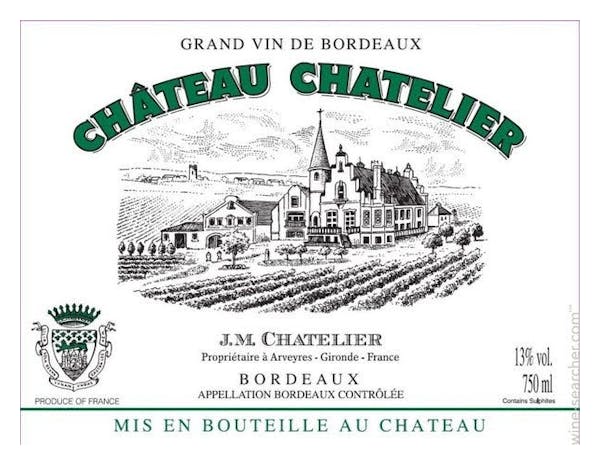 Chateau Chatelier Bordeaux Blanc 2022