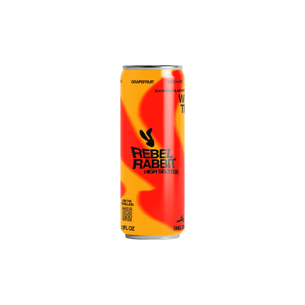 Rebel Rabbit Mild Hare THC Grapefruit Seltzer 4-12oz Cans :: CBD Drinks