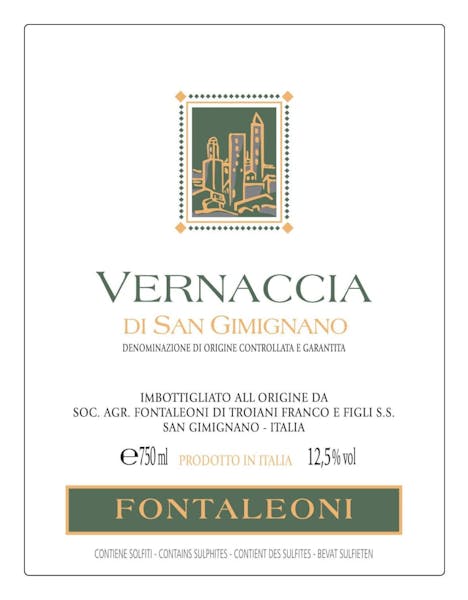 Fontaleoni 'Vernaccia' di San Gimignano 2022 :: Italian White