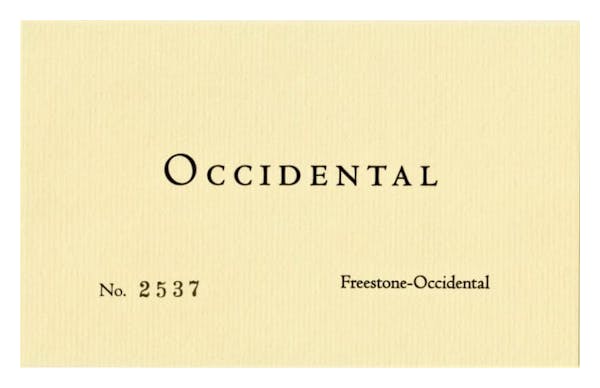Occidental 'Freestone Pinot Noir 2021