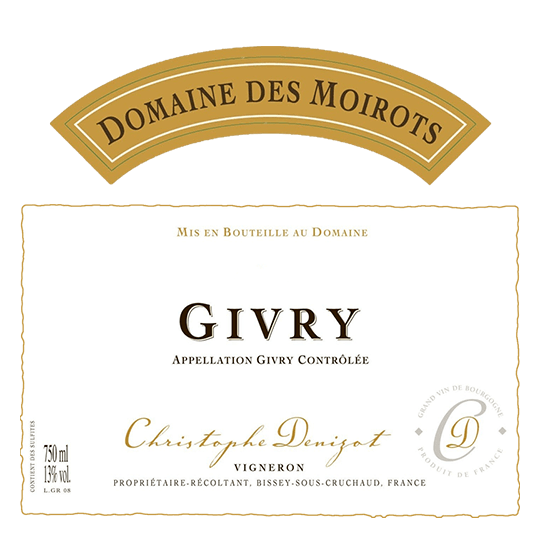 Domaine des Moirots Givry Blanc 2019