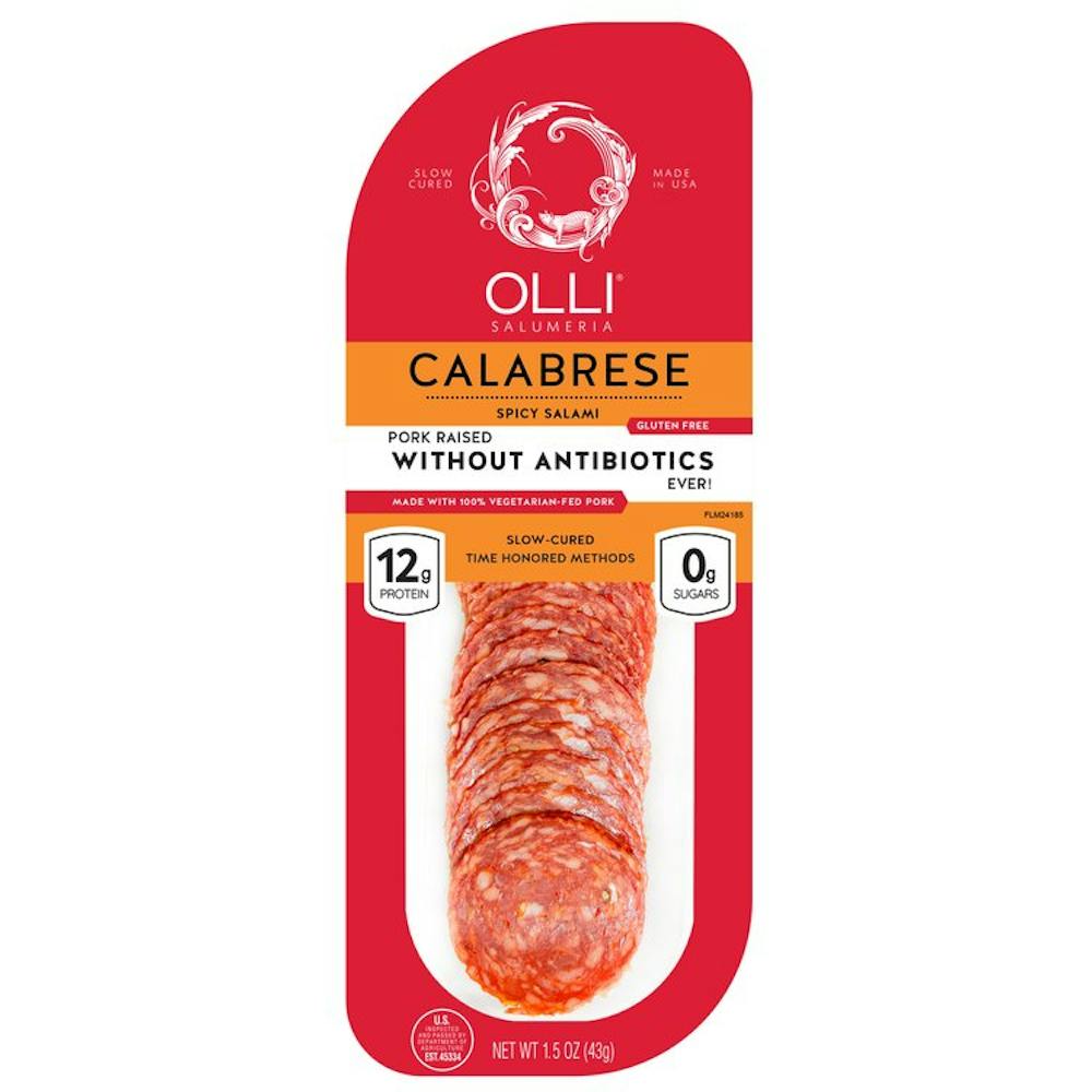 Olli Salumeria Calabrese Spicy Salami Slices 1.5oz Meats