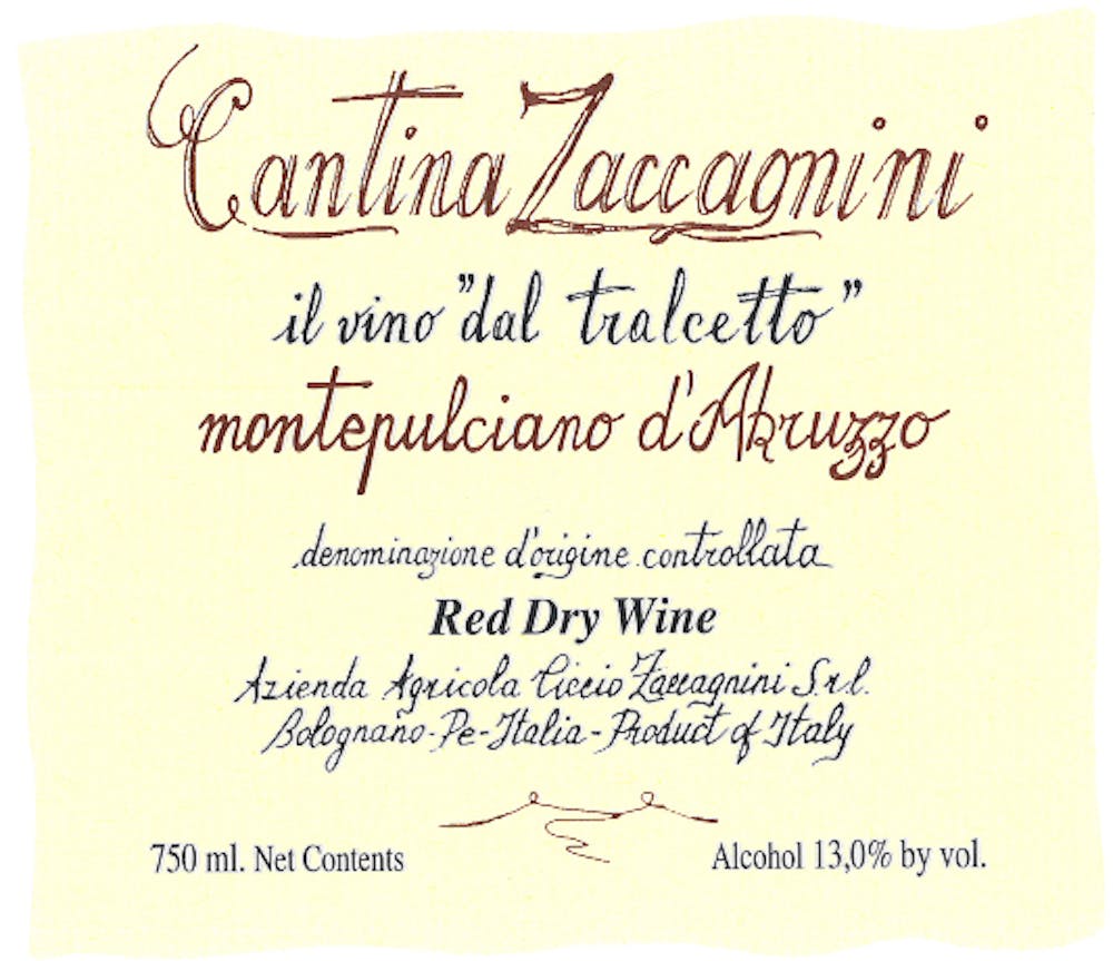 Cantina Zaccagnini Riserva Montepulciano d'Abruzzo 2020 Italian Red