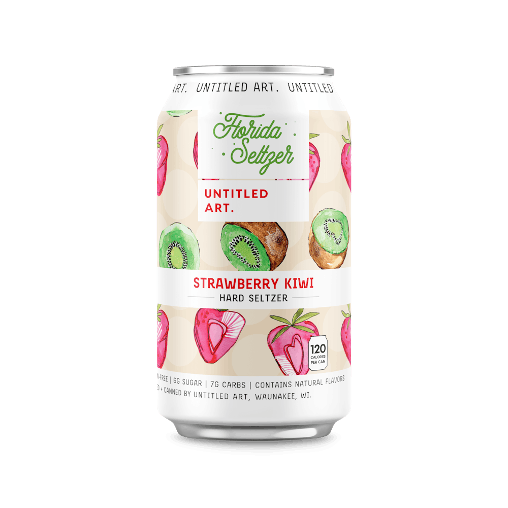 Untitled Art Florida Seltzer Strawberry Kiwi 12oz Can Other