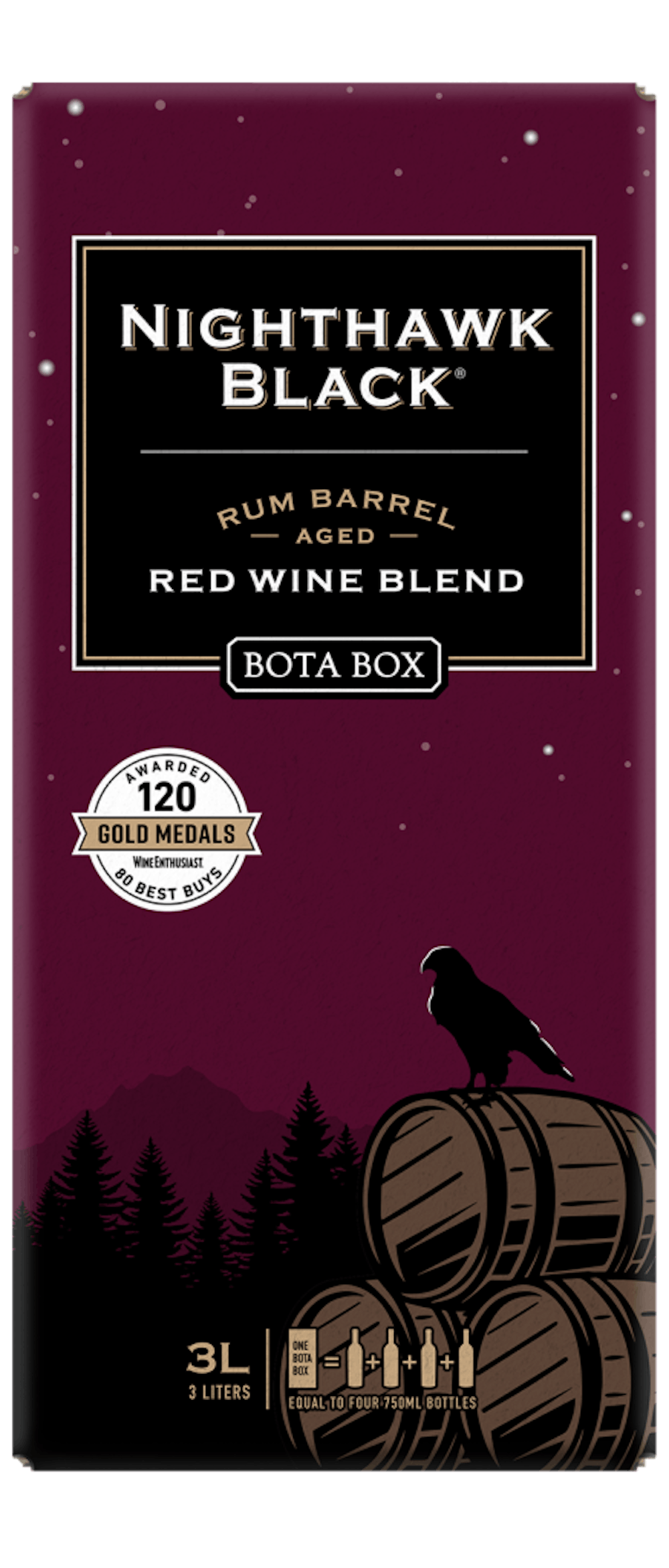 Bota Box Nighthawk 'Rum Barrel' Red Blend 3.0L :: Red Blends