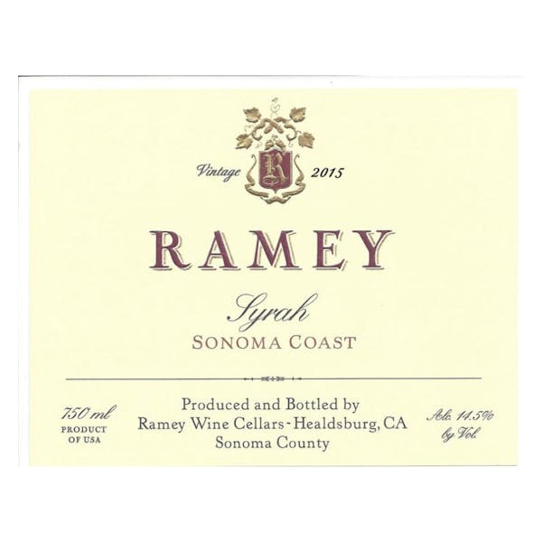 Ramey 'Sonoma Coast' Syrah 2019