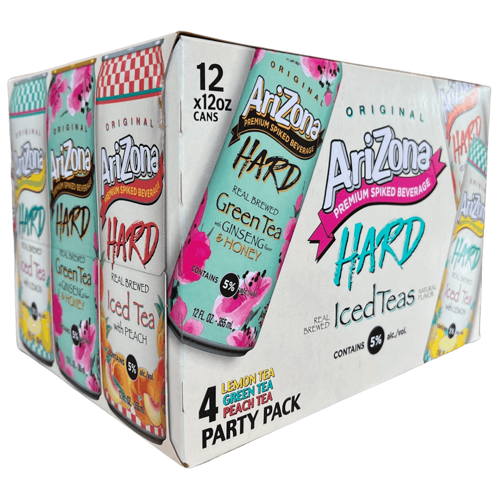 Arizona Hard Iced Teas Party Pack 1212oz Cans Other / Variety Packs