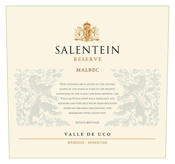 Salentein 'Reserve' Malbec 2021