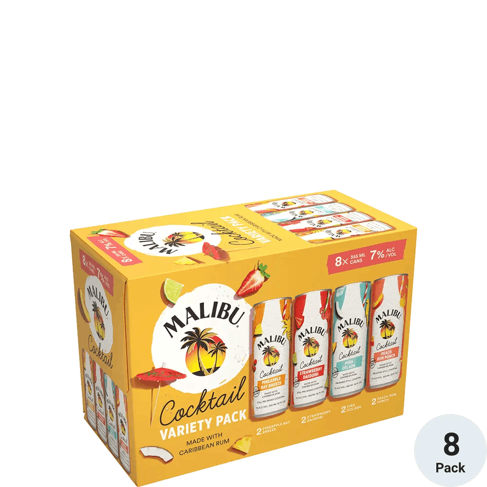 Malibu Cocktail Variety Pack 8355ml Cans Ready to Go Cocktails