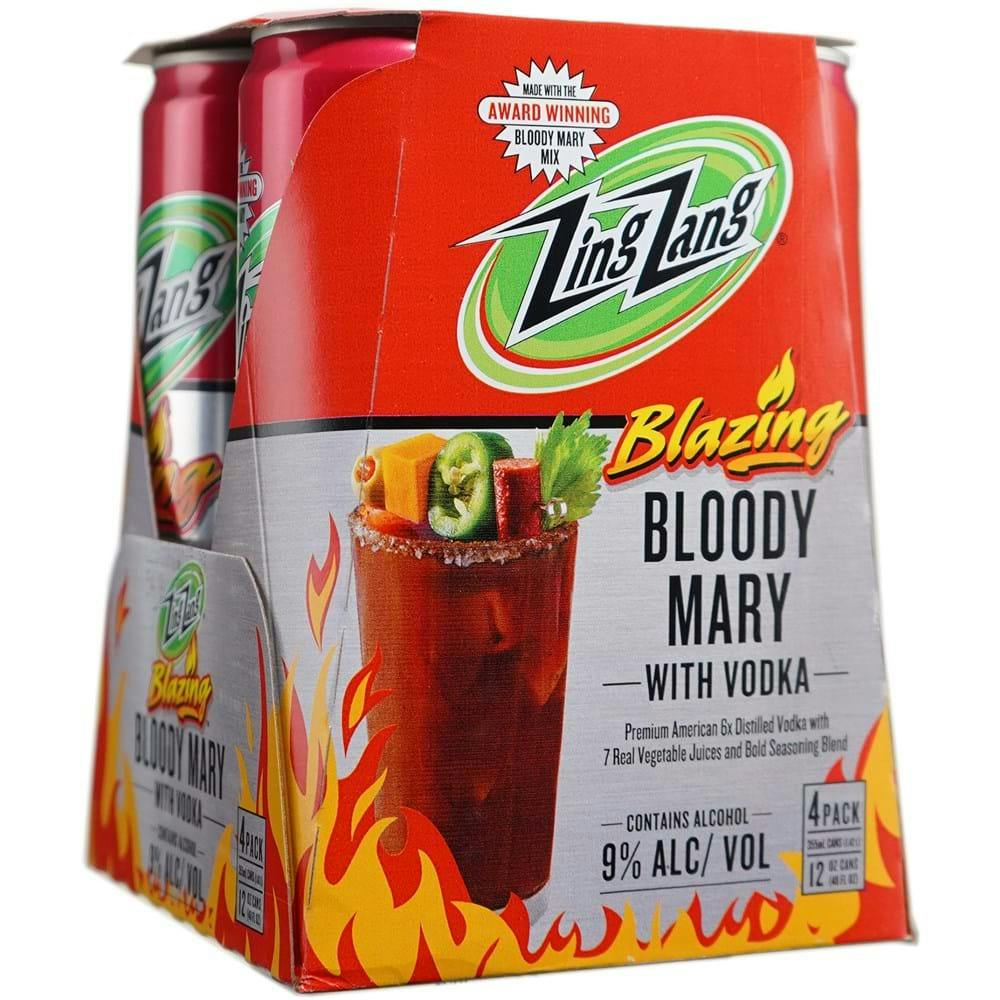 Zing Zang 'Blazing' Bloody Mary 4355ml Cans Ready to Go Cocktails