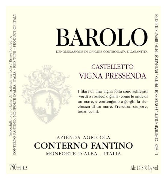 Conterno Fantino 'Pressenda' Barolo 2019
