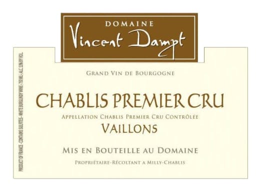 Vincent Dampt 'Les Vaillons' Premier Cru Chablis 2022
