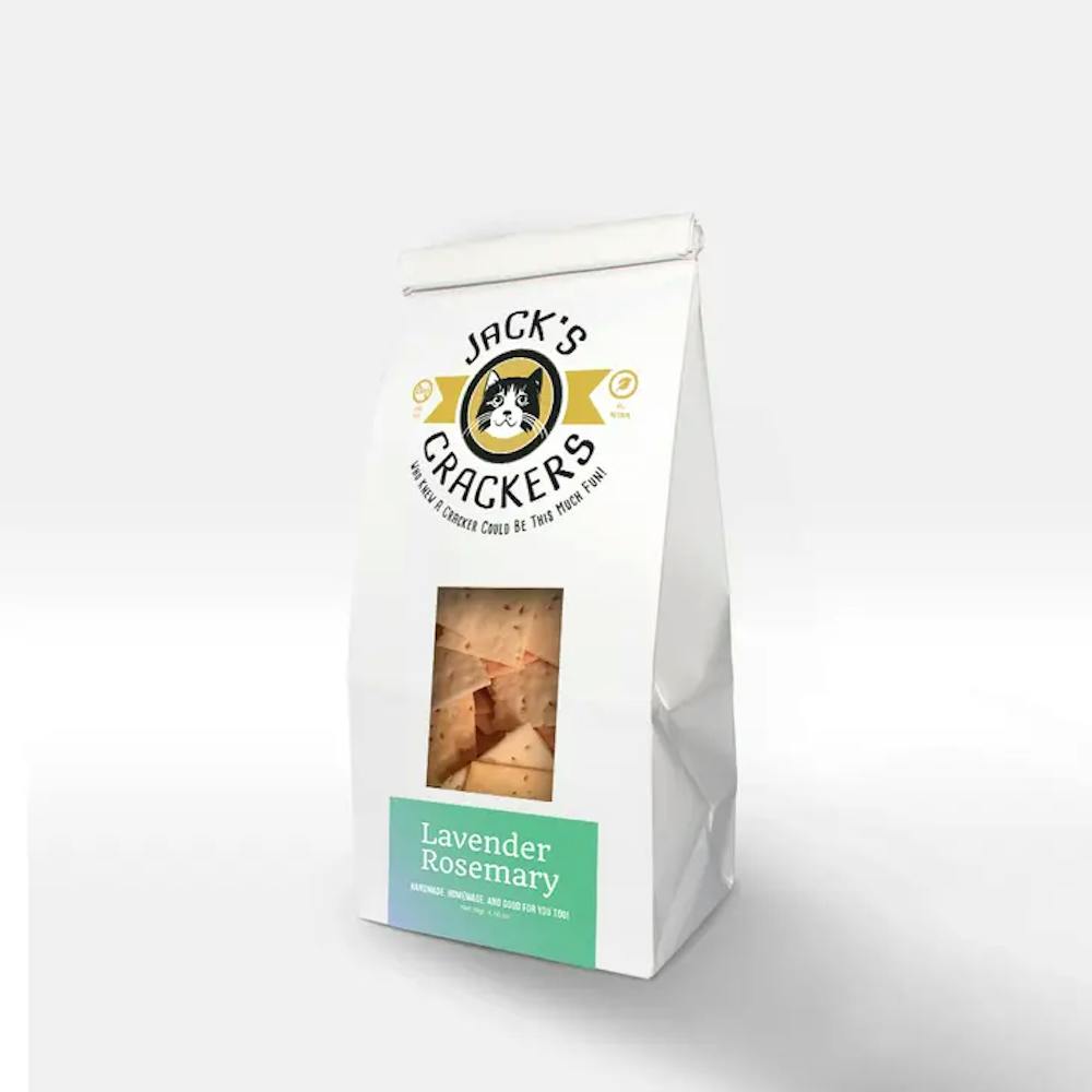 Lavender Rosemary Crackers by Jack's Crackers Snacks, Chips, Crackers