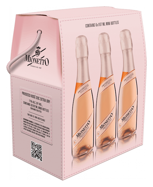 Mionetto Prosecco Rose DOC 6-187ml