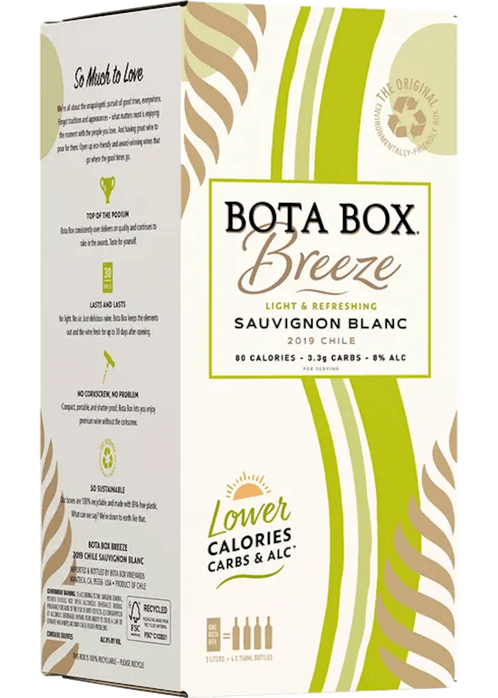 Bota Box Breeze Sauvignon Blanc 3.0L :: Sauvignon Blanc