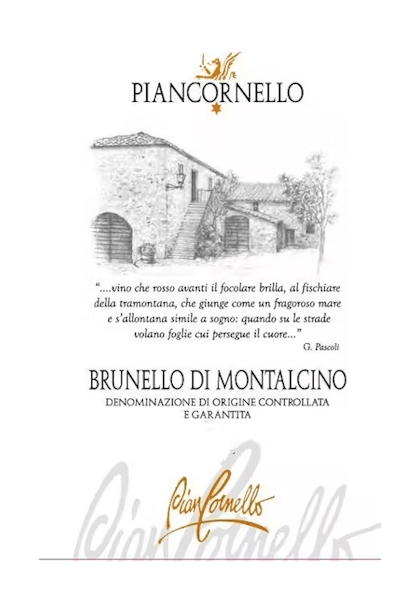 Piancornello Brunello di Montalcino 2018