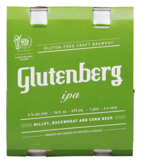 Glutenberg Gluten-Free IPA 4-16oz Cans
