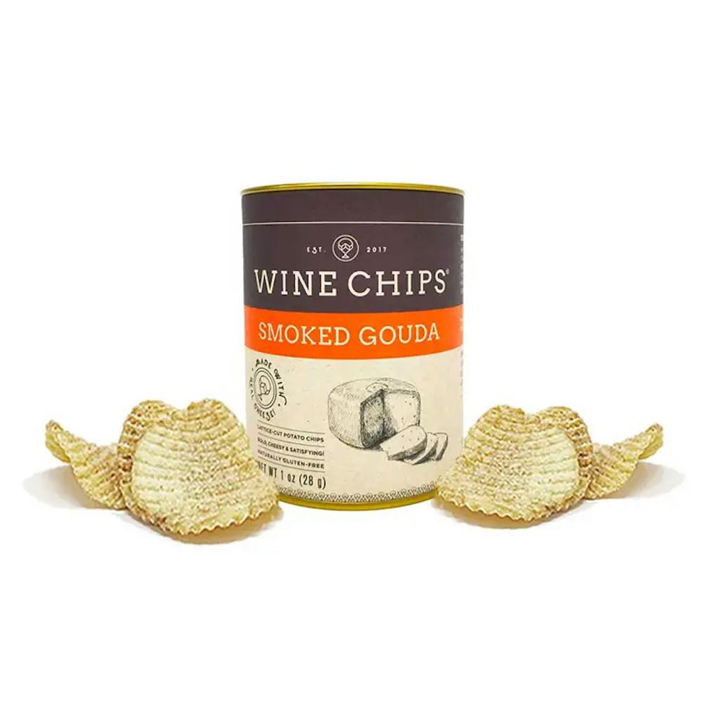 Wine Chips Estate Cheese Collection Smoked Gouda 1oz Snacks, Chips