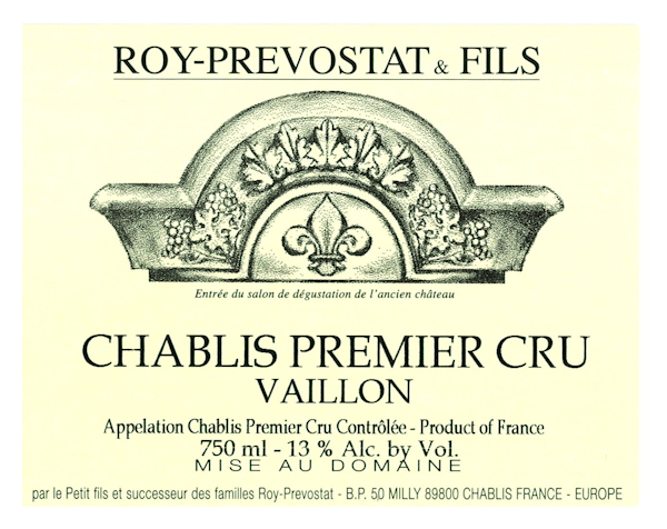 Roy-Prevostat & Fils Chablis 1er Cru Vaillon 2008