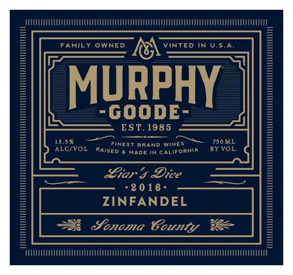 Murphy Goode 'Liar's Dice' Zinfandel 2020