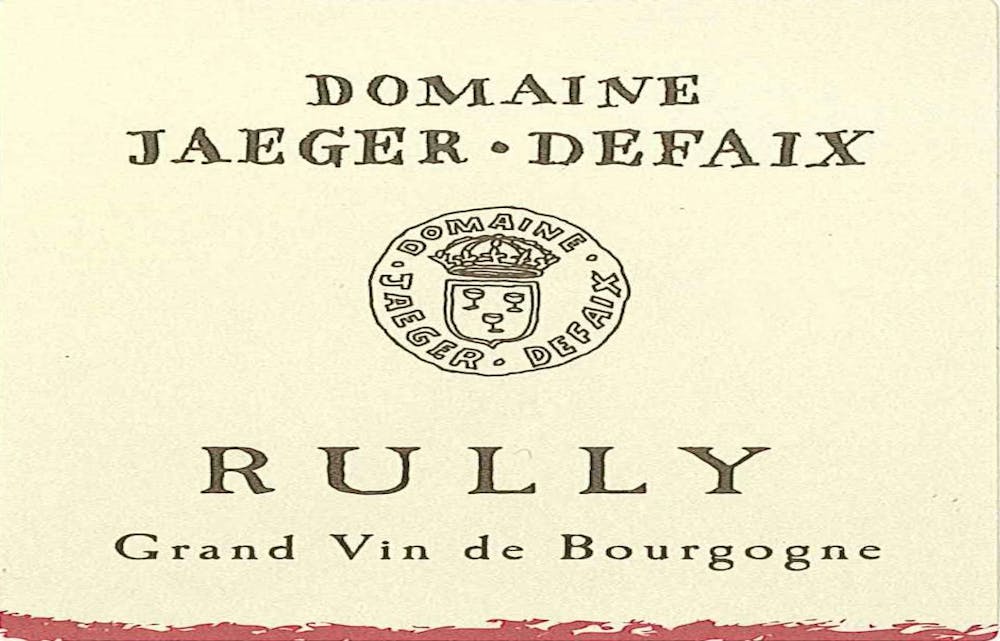 Domaine Jager Defaix Rully Rouge 2021 :: Burgundy Red