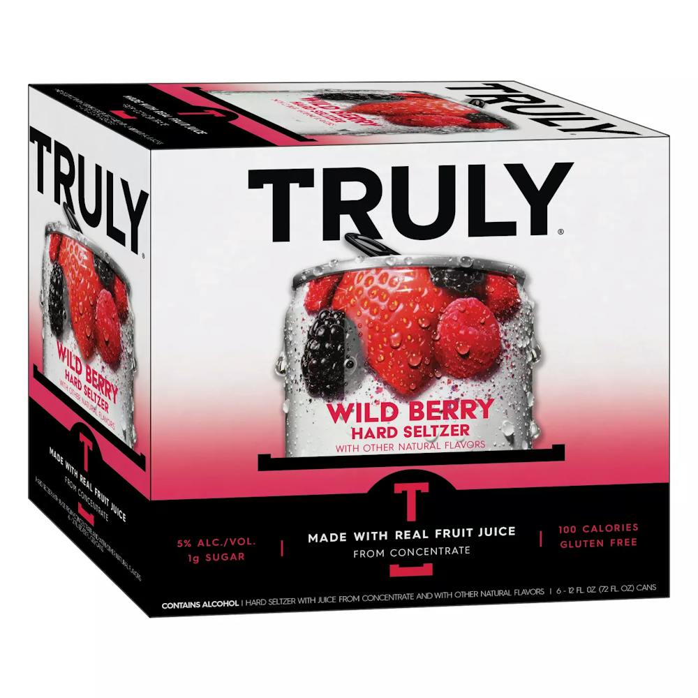 TRULY Wild Berry Hard Seltzer 612oz Cans Other / Variety Packs