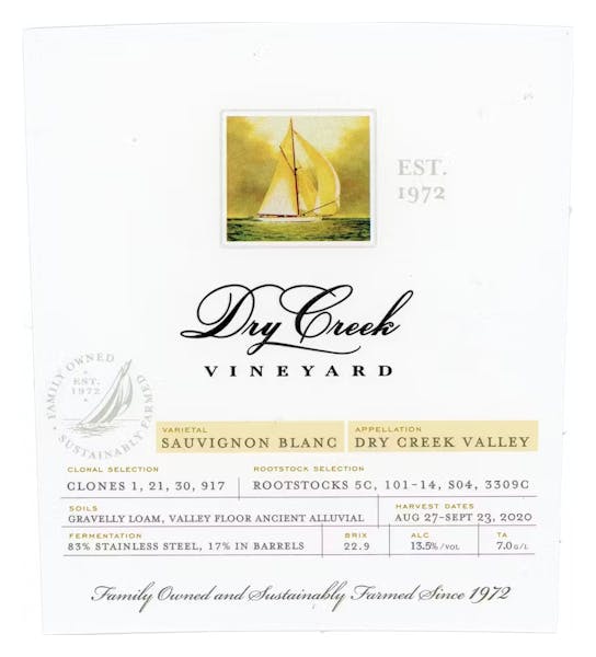Dry Creek Vineyards Sauvignon Blanc 2022