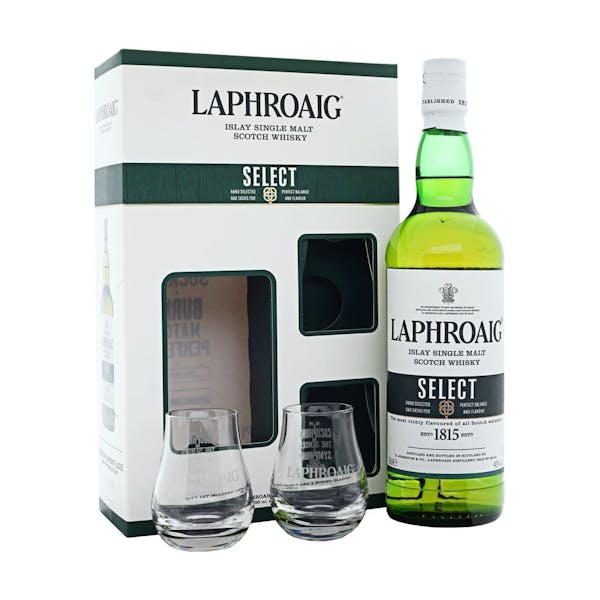 Laphroaig 'Select' Single Malt Scotch 2-Glass Gift Set