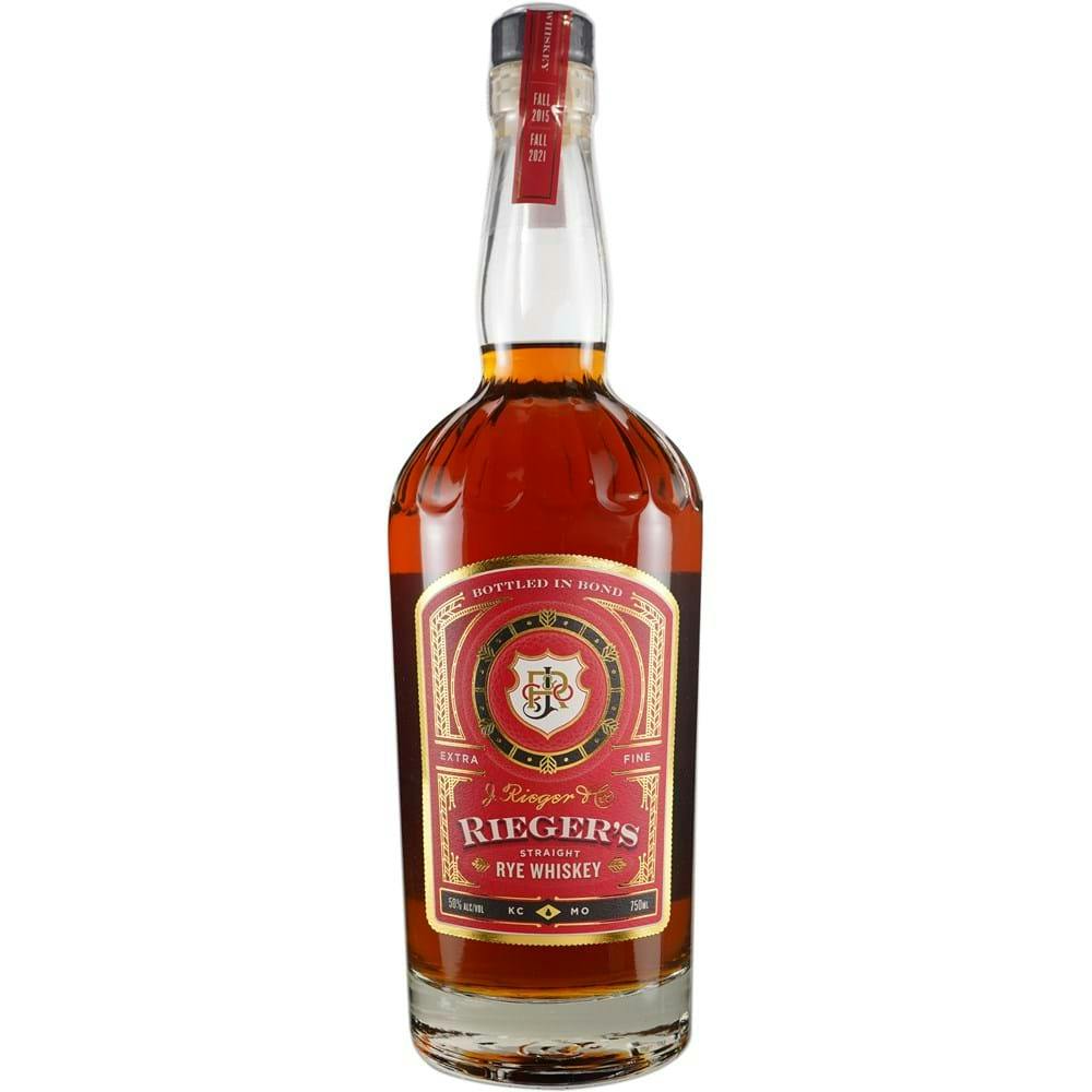 J. Rieger 'Bottled in Bond' Straight Rye 100proof Whiskey