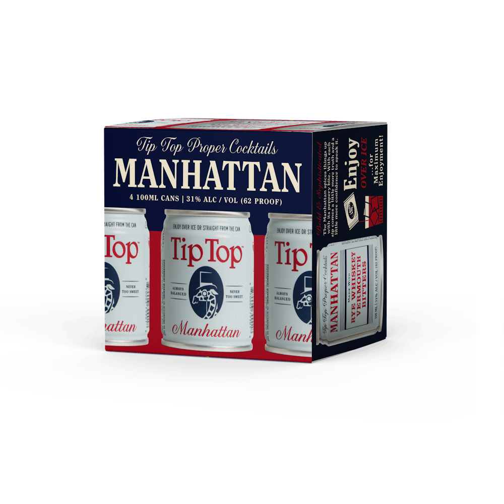 Tip Top Cocktails Manhattan 4100ml Cans Ready to Go Cocktails