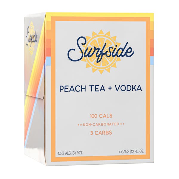 Surfside Peach Tea & Vodka 4-12oz Cans
