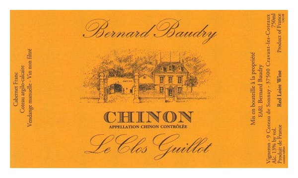 Domaine Bernard Baudry 'Clos Guillot' Chinon 2020