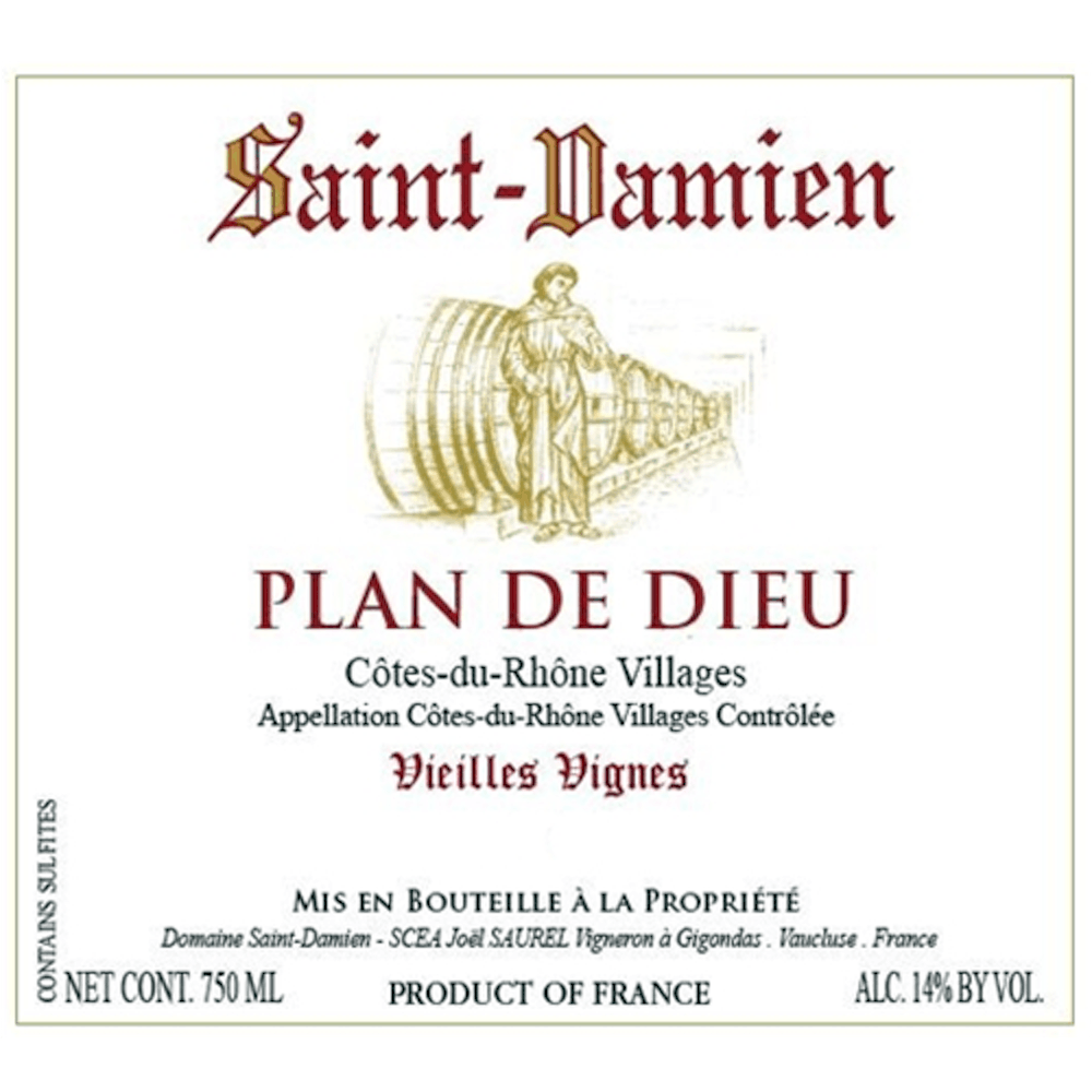 Domaine Saint Damien CDR Plan de Dieu VV 2021 Rhone Blend Red
