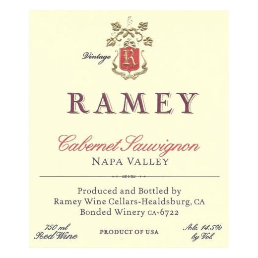 Ramey 'Napa Valley' Cabernet Sauvignon 2017
