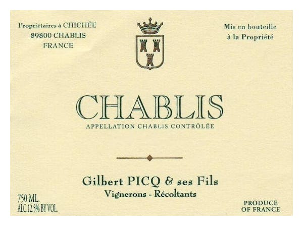 Gilbert Picq Chablis 2022