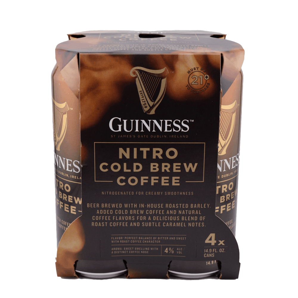 Guinness Nitro Cold Brew Coffee Stout 414.9oz Cans Stout/Porter