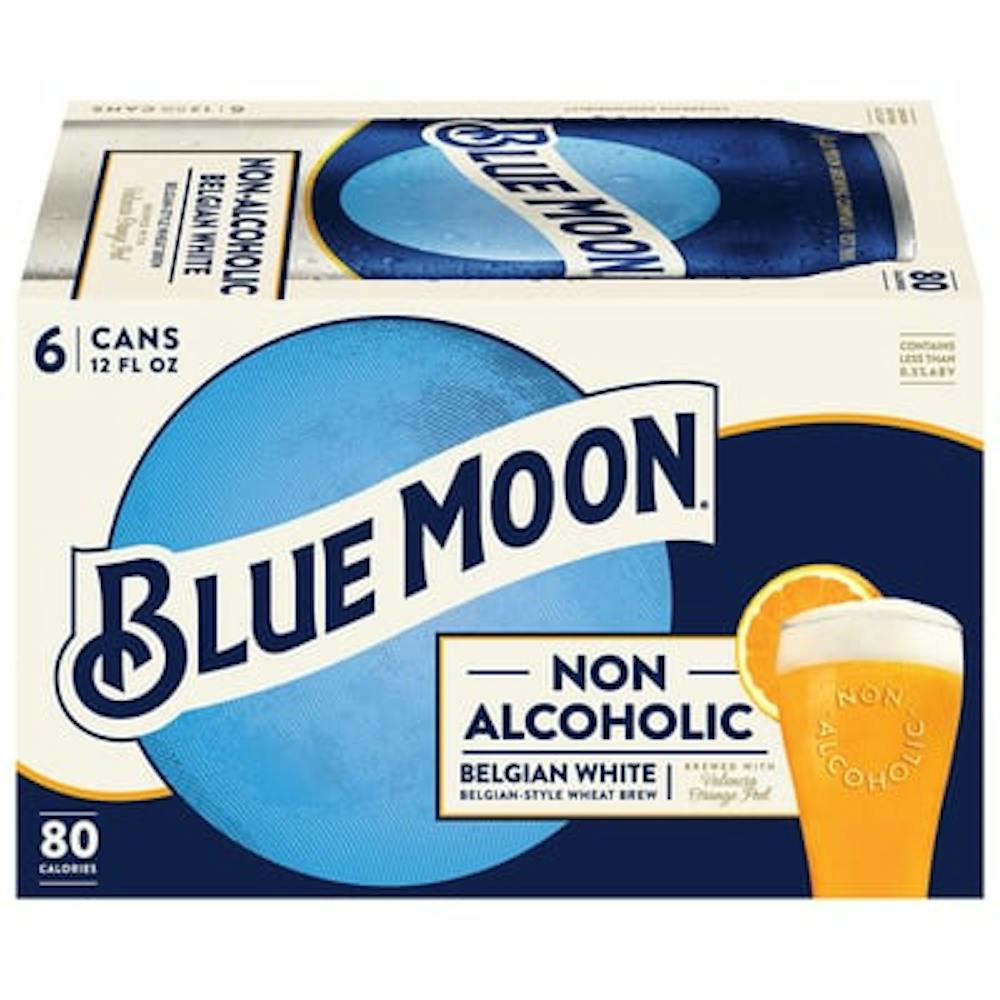 Blue Moon Non-Alcoholic Belgian White 6-12oz Cans :: Non