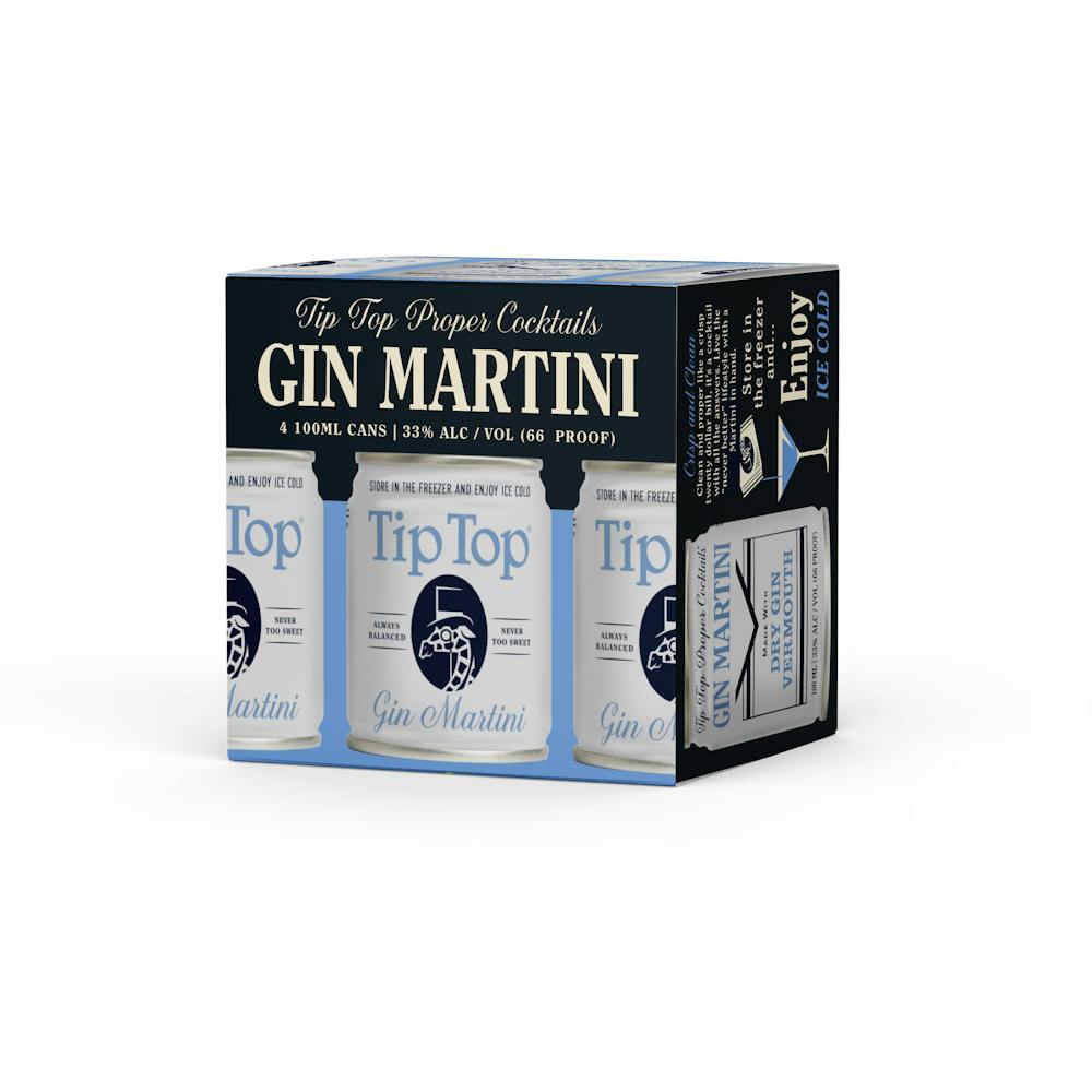 Tip Top Cocktails Gin Martini 4100ml Cans Ready to Go Cocktails