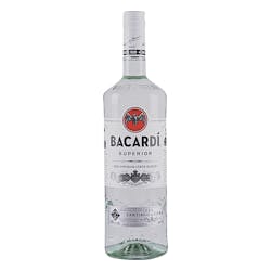 Bacardi 'Superior' 1.0L Silver Rum image