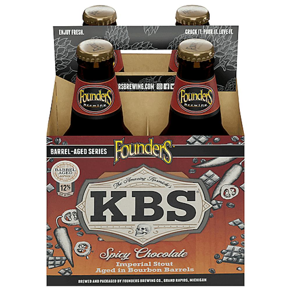 Founders Brewing KBS Spicy Chocolate Stout 412oz Bottles Stout/Porter