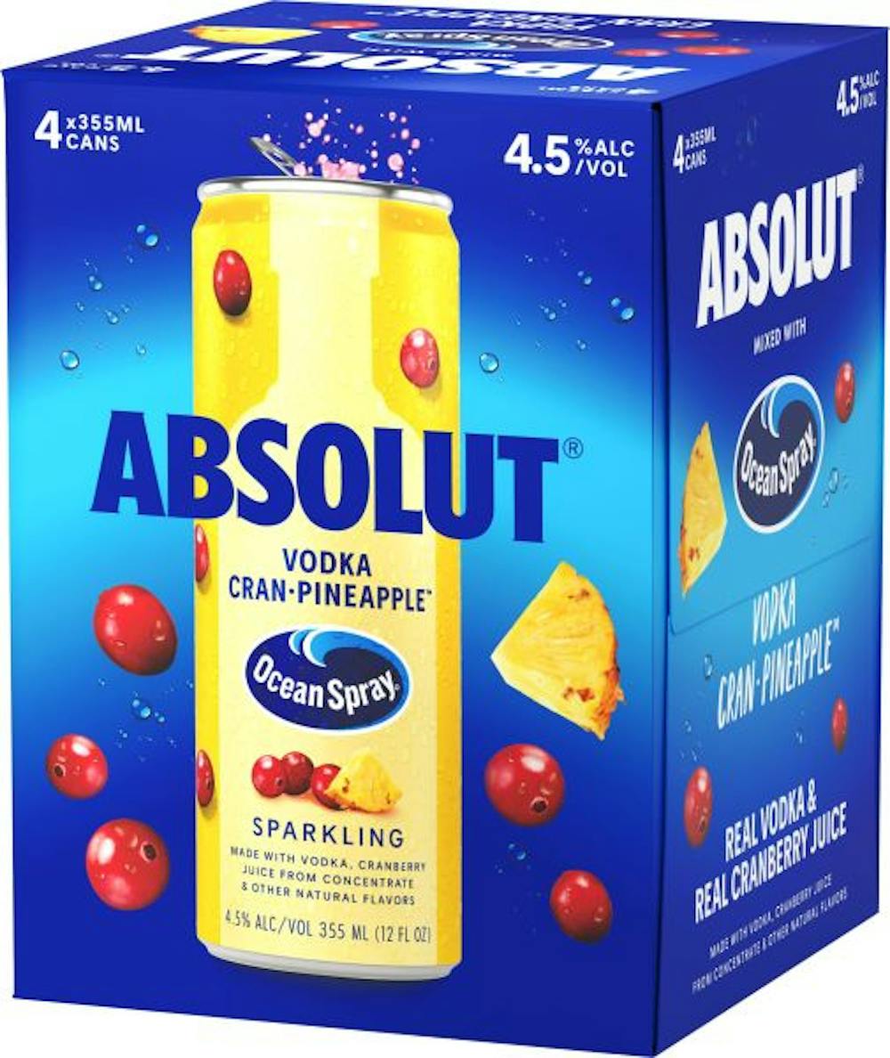 Absolut Cocktails Ocean Spray Vodka CranPineapple 4355ml Ready to