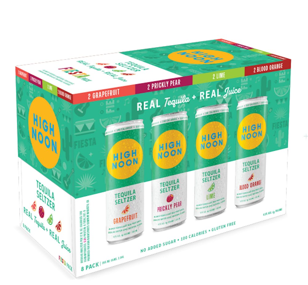 High Noon Fiesta Pack Seltzers Tequila and Soda 8355ml Cans Ready