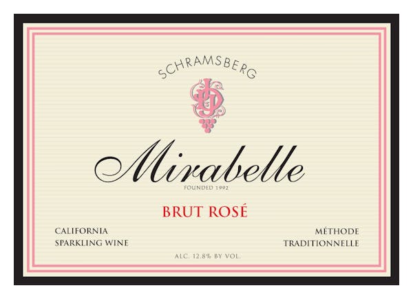 Schramsberg 'Mirabelle' Brut Rose NV